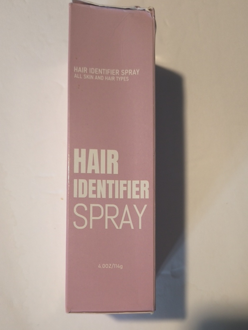Facial Hair Identifier Spray - Pale Pink Box